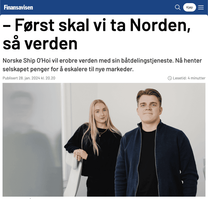 Ship O’Hoi i Finansavisen