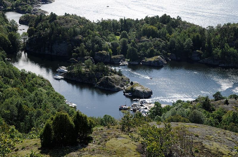 De beste stedene å bade fra båt i Oslofjorden